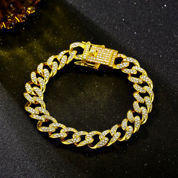 Trendy Unisex And Women's Hiphop Accessories Alloy Constellation Gold Chain And Bracelet Necklace With Electroplating