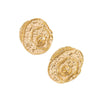 Trendy Women's Geometric Rose Pattern Alloy And Stainless Steel Electroplated Earrings Accessories