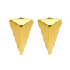 Triangle Earrings Titanium Steel Geometric Electroplated Minimalist Design