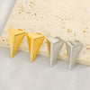 Triangle Earrings Titanium Steel Geometric Electroplated Minimalist Design