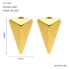 Triangle Earrings Titanium Steel Geometric Electroplated Minimalist Design