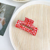Tropical Hollow Floral Handmade Pvc Hair Grab Clip Women's Hair Accessories