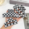 Tropical Hollow Floral Handmade Pvc Hair Grab Clip Women's Hair Accessories