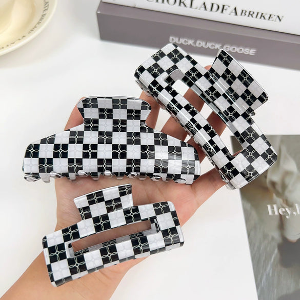Tropical Hollow Floral Handmade Pvc Hair Grab Clip Women's Hair Accessories