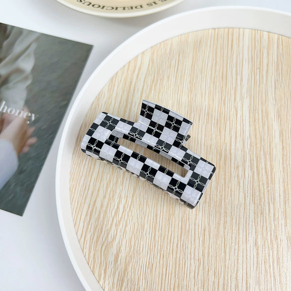 Tropical Hollow Floral Handmade Pvc Hair Grab Clip Women's Hair Accessories