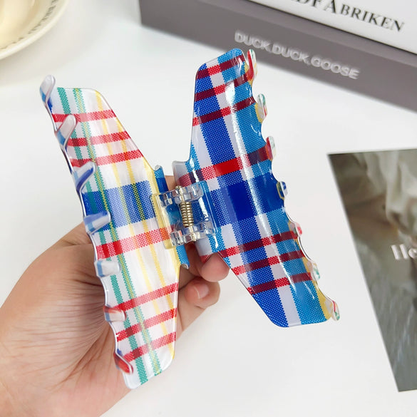 Tropical Hollow Floral Handmade Pvc Hair Grab Clip Women's Hair Accessories