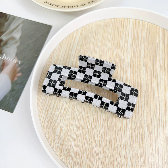 Tropical Hollow Floral Handmade Pvc Hair Grab Clip Women's Hair Accessories