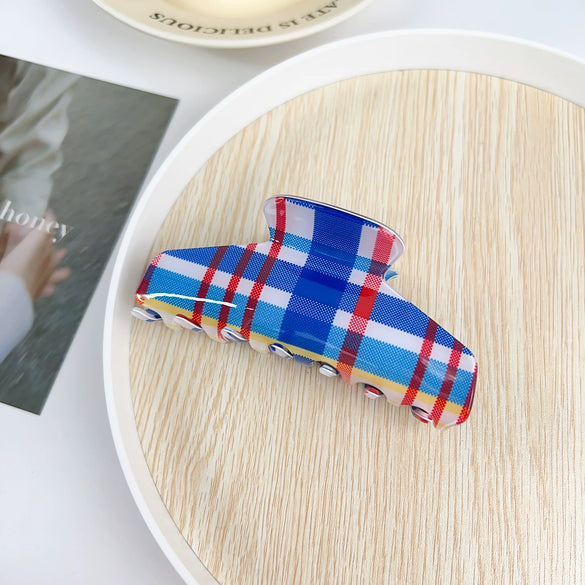 Tropical Hollow Floral Handmade Pvc Hair Grab Clip Women's Hair Accessories