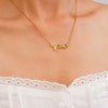 Tulip Flower Necklace Women's Light Luxury Style Copper Electroplating Accessories