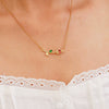 Tulip Flower Necklace Women's Light Luxury Style Copper Electroplating Accessories