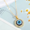 Turkey Blue Eye Pendant Alloy Diamond Necklace Wholesale Gooddiy