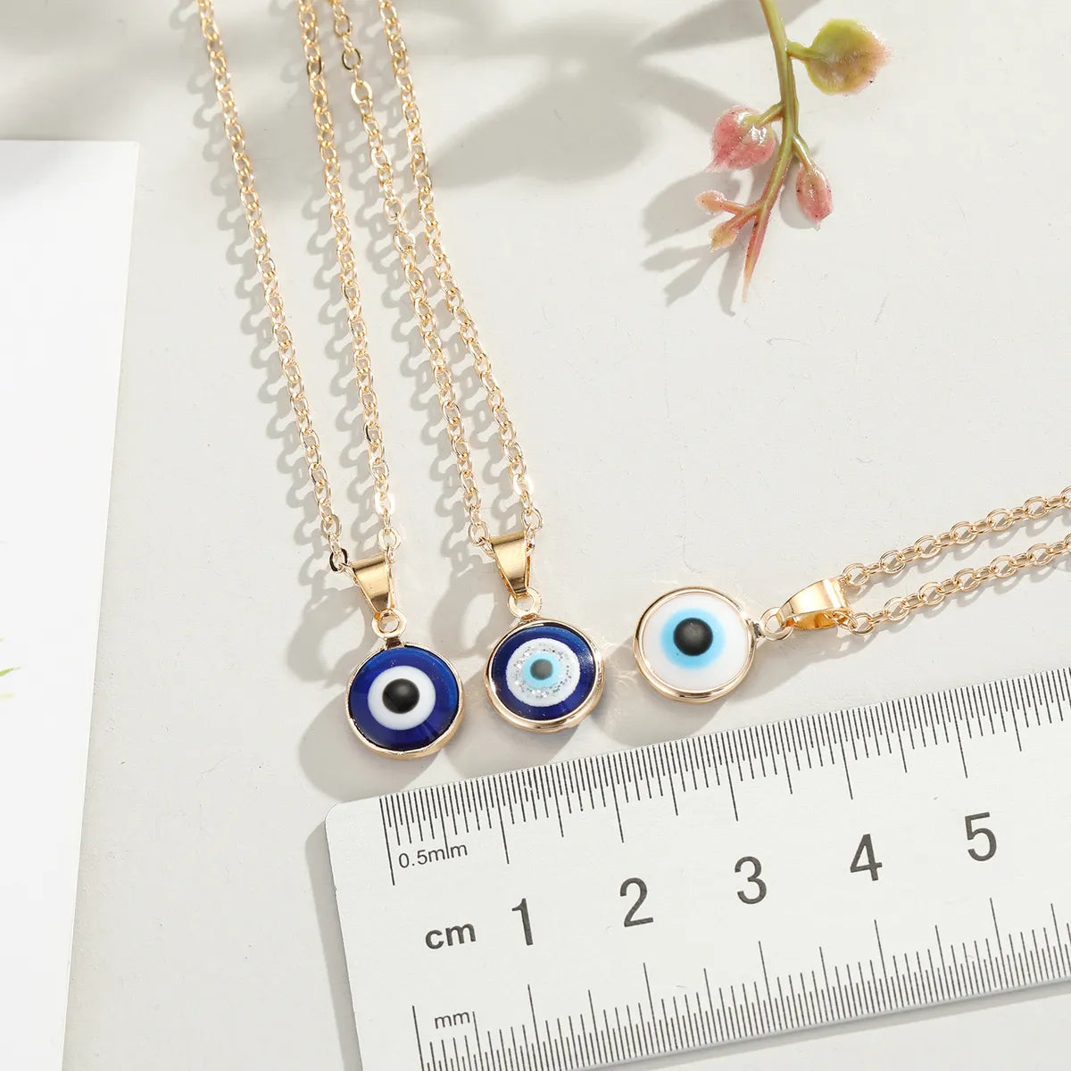 Wholesale Jewelry Fashion Eye Alloy Pendant Necklace