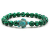 Turquoise Bracelet With Turtle Pattern And Electroplating Style Unisex