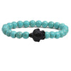 Turquoise Bracelet With Turtle Pattern And Electroplating Style Unisex