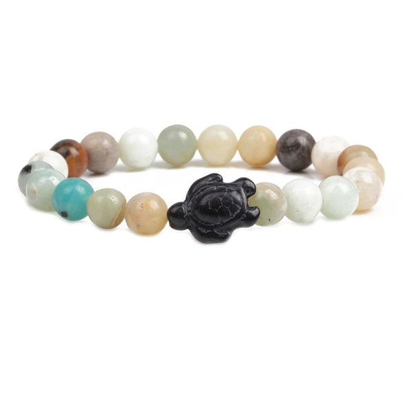 Turquoise Bracelet With Turtle Pattern And Electroplating Style Unisex