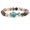 Turquoise Bracelet With Turtle Pattern And Electroplating Style Unisex