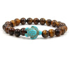 Turquoise Bracelet With Turtle Pattern And Electroplating Style Unisex