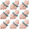 Turquoise Cross Bracelet With Cross Tree Pendant Electroplated Jewelry