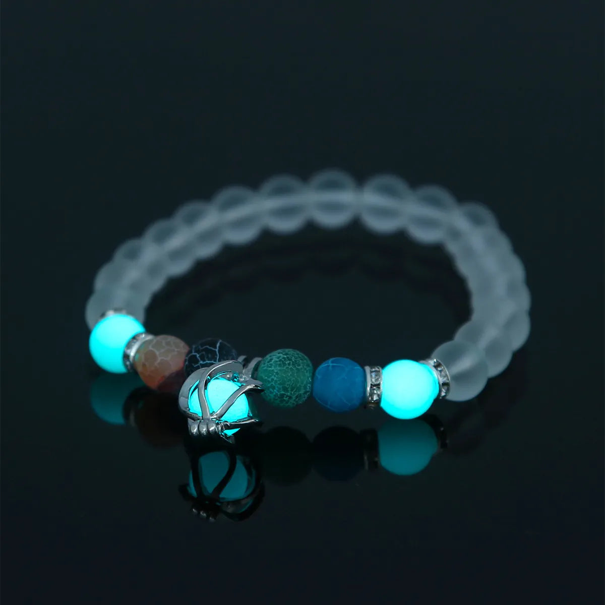 Turquoise Lotus Halloween Luminous Anklet Bracelet