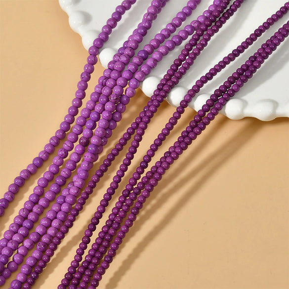 Turquoise Round Beads Jewelry Loose Beads Spacer Accessories Natural Stone Material