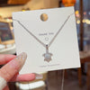 Turtle Necklace For Women Titanium Steel Mixed Gem Inlaid Zircon Animals Zodiac Fashion Jewelry