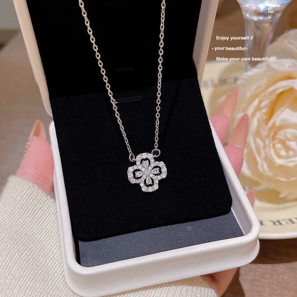 Turtle Necklace For Women Titanium Steel Mixed Gem Inlaid Zircon Animals Zodiac Fashion Jewelry