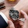 Twisted Men's Watch With Steel Band And Alloy Case Fashion Style Quartz Watch