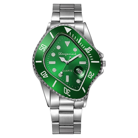 Twisted Men's Watch With Steel Band And Alloy Case Fashion Style Quartz Watch