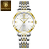 Ultrathin Luminous Women's Watch Alloy Case Stainless Steel Strap Round Dial