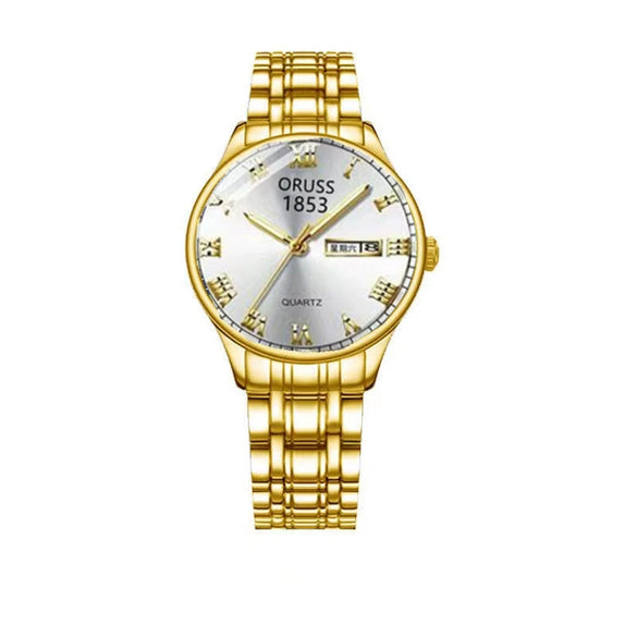 Ultrathin Waterproof Quartz Ladies Watch Alloy Tungsten Steel Stainless Steel Round Dial