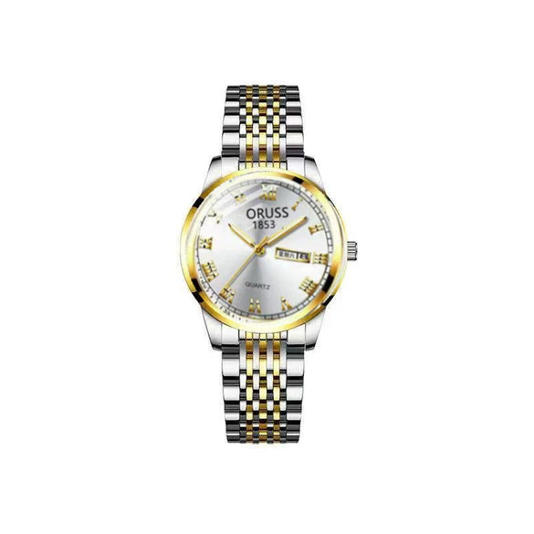 Ultrathin Waterproof Quartz Ladies Watch Alloy Tungsten Steel Stainless Steel Round Dial