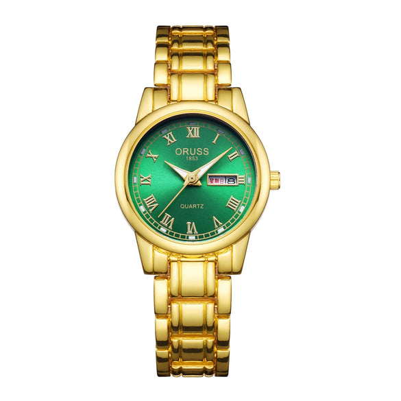Ultrathin Waterproof Quartz Ladies Watch Alloy Tungsten Steel Stainless Steel Round Dial