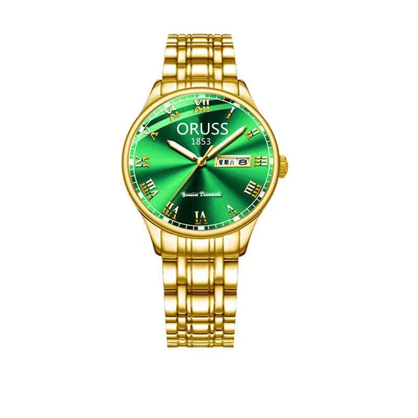Ultrathin Waterproof Quartz Ladies Watch Alloy Tungsten Steel Stainless Steel Round Dial