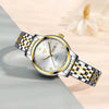 Ultrathin Waterproof Women's Quartz Watch Alloy Tungsten Steel Round Dial