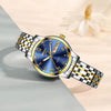 Ultrathin Waterproof Women's Quartz Watch Alloy Tungsten Steel Round Dial