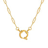 Underwear Pendant Stainless Steel Geometric Pattern Vacuum Plated 18K Gold