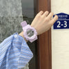 Unicorn Electronic Watch Plastic Case Silicone Strap Sports Style For Men And Women