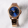 Unisex Alloy And Stainless Steel Round Dial Luxury Quartz Watch With Green Water Ghost Style
