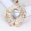 Unisex Alloy Floral Leaf Garland Brooch With Cartoon Inspired Diamond Embellishment And Festival Style Pin