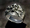 Unisex Alloy Skull Spider Ring With Electroplated Finish Geometric Design And Hip Hop Cartoon Character Style