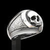 Unisex Alloy Skull Spider Ring With Electroplated Finish Geometric Design And Hip Hop Cartoon Character Style