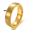 Unisex Black Electroplated Tungsten Steel Ring With Curved Geometric Minimalist Design