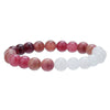 Unisex Bohemian Retro Semiprecious Stone Handmade Beaded Geometric Pattern Bracelet