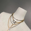 Unisex Brass Ushaped Collarbone Necklace With Box Chain Electroplated Geometric Design And Simple Streetwear Style