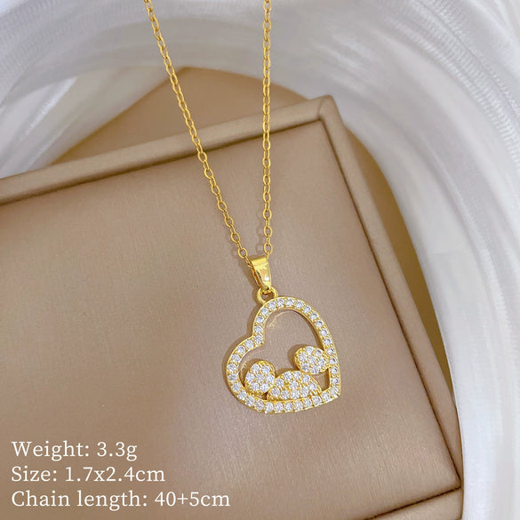 Unisex Cartoon Minimalist Animal Zodiac Pattern Stainless Steel Copper Pendant Necklace