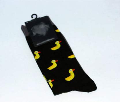 Unisex Cartoon Style Animal Fruit Nylon Cotton Crew Socks A Pair