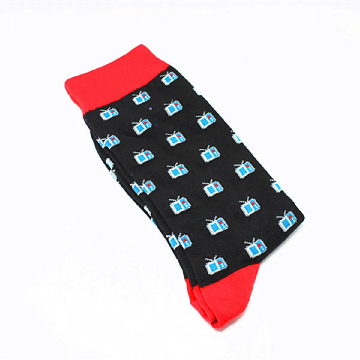 Unisex Cartoon Style Animal Fruit Nylon Cotton Crew Socks A Pair