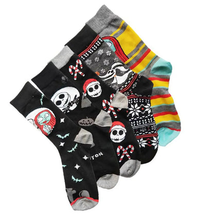 Unisex Cartoon Style Cartoon Skull Cotton Crew Socks A Pair