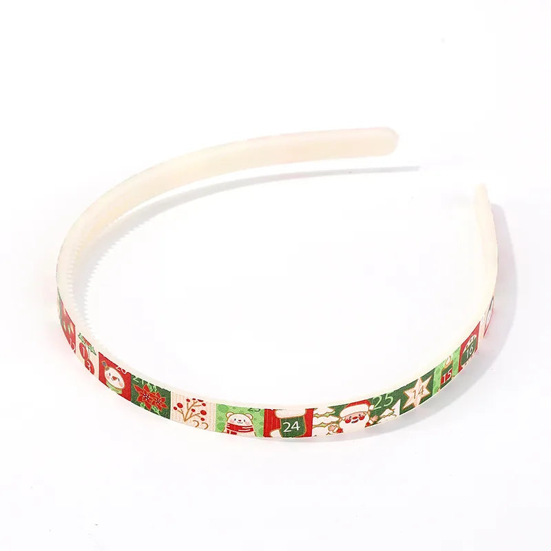 Unisex Cartoon Style Santa Claus Plastic Resin Handmade Hair Band