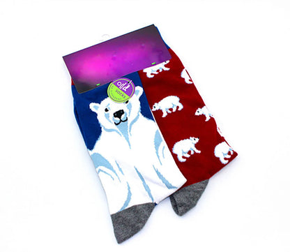 Unisex Cartoon Style Streetwear Animal Fruit Nylon Cotton Crew Socks A Pair